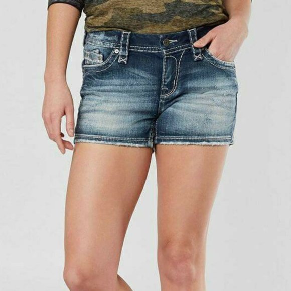 🤘NeW🎸 ROCK REVIVAL MAGNOR EASY SHORTS Size 28 - Picture 3 of 16